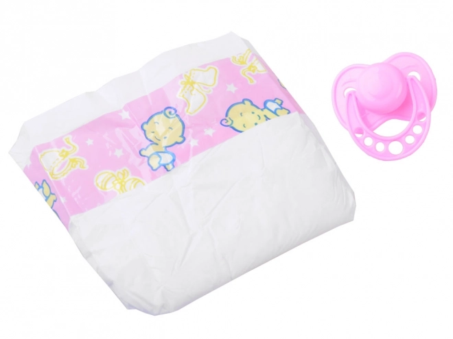 Poupée bébé en caoutchouc souple 43 cm