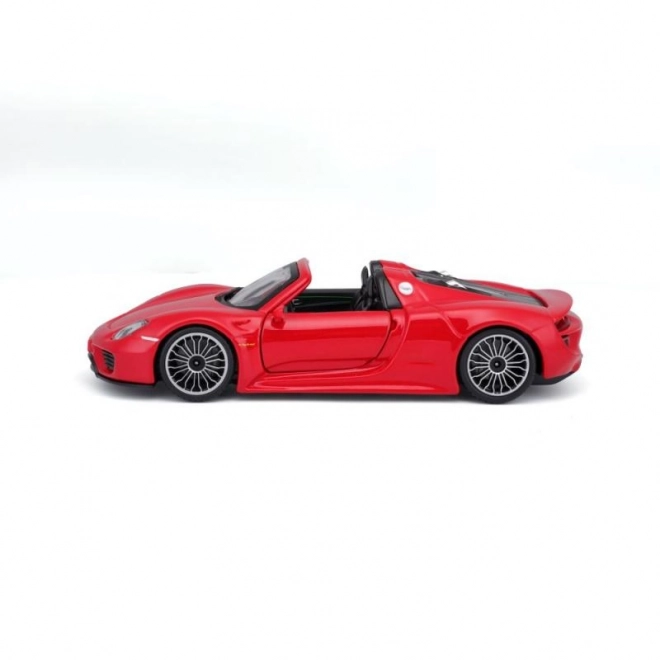 Voiture miniature en métal Porsche 918 Spyder rouge