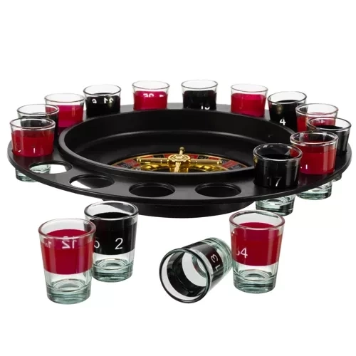 Ruleta de fête + verres à liqueur