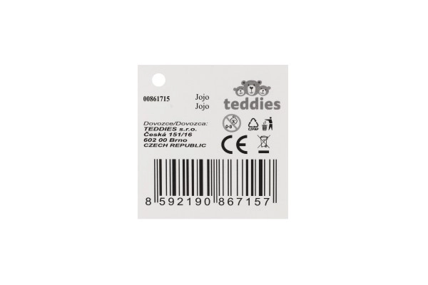 Jojo lumineux en plastique 6cm à piles mélange de types 12 pièces en boîte