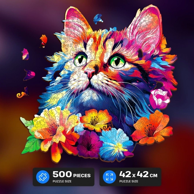 Puzzle en bois Chat 500 Pièces