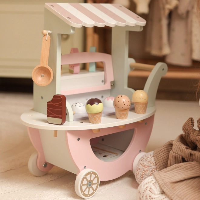 Charrette en bois avec glace WOOPIE Vert