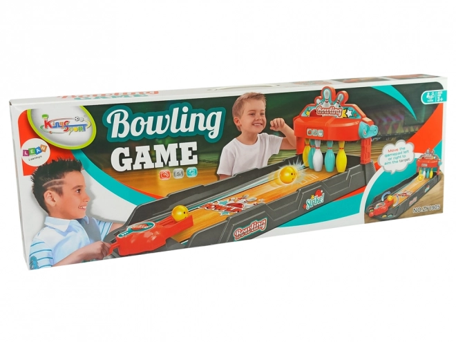 Mini Bowling Arcade Game Launcher Track Cards