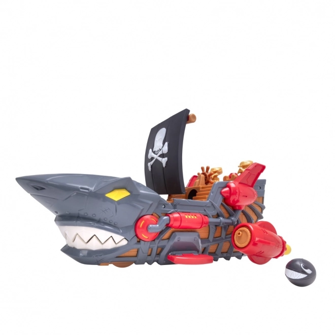 Bateau Pirate Teamsterz avec design de requin et petite voiture