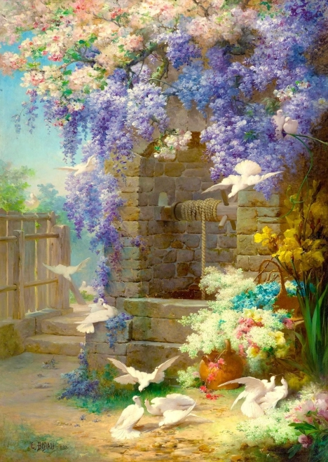 Puzzle Eugene Bidau : Le Printemps 1000 pièces