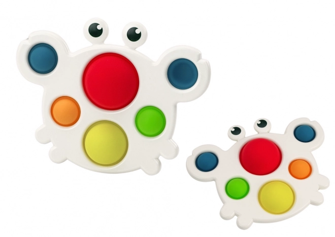 Tableau coloré en silicone Pop It Educationnel Sensoriel Crabe