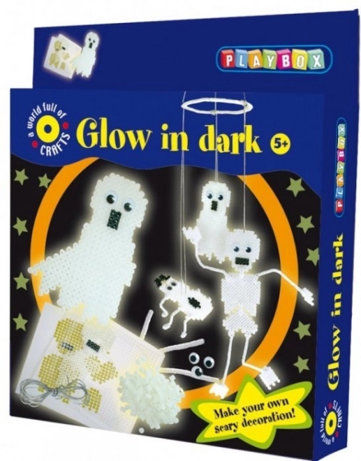 Perles à repasser lumineuses Squelettes et fantômes 1100 pièces