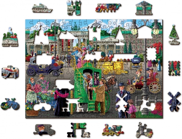 Puzzle en bois double face Place de Paris à Berlin, 200 pièces