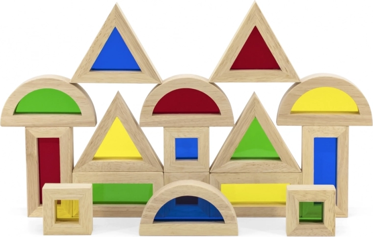 Fenêtres colorées transparentes pour jouer avec la lumière