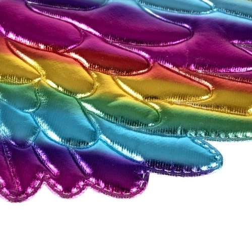 Costume de Licorne avec jupe arc-en-ciel et ailes