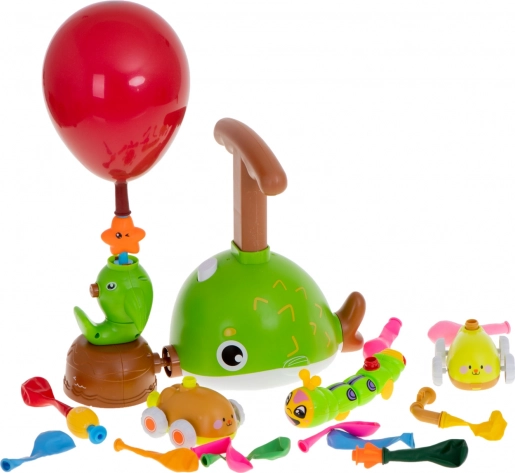 Station fusée à ballons aérodynamique – kit éducatif pour enfants (21 pièces)