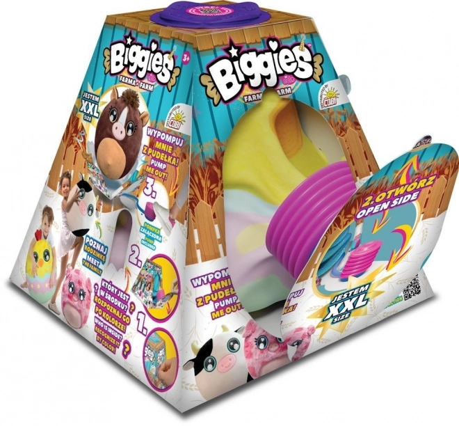 Peluche Biggies XXL Poussin Jaune