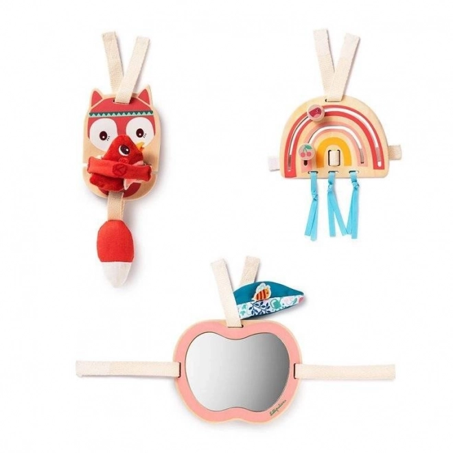 Lilliputiens - Jouets suspendus en bois Renard Alice 9 mois+