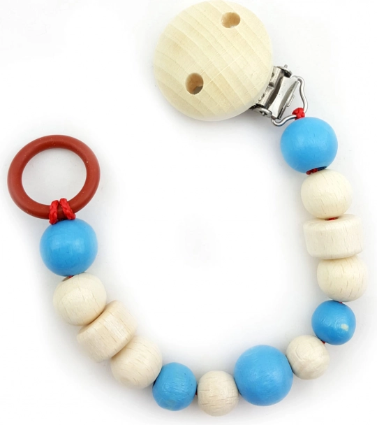 Hess clip pour tétine bleu clair