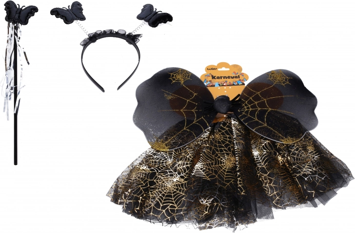 Set de carnaval papillon – noir