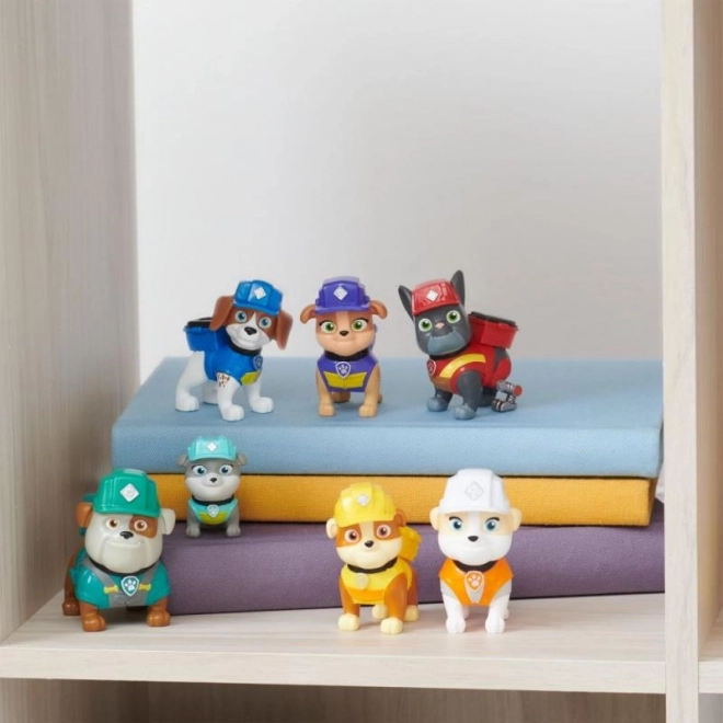 Figurines Pat' Patrouille – Rubble et son équipe, coffret cadeau 7 pièces