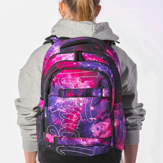 Set scolaire Baagl Galaxy : sac à dos, trousse, sac