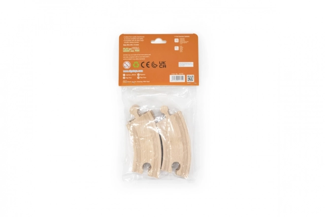 Petites courbes en bois 4 pièces