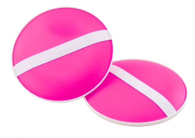 Jeu d'Adresse avec Raquettes Rondes et Balle avec Ventouses Rose