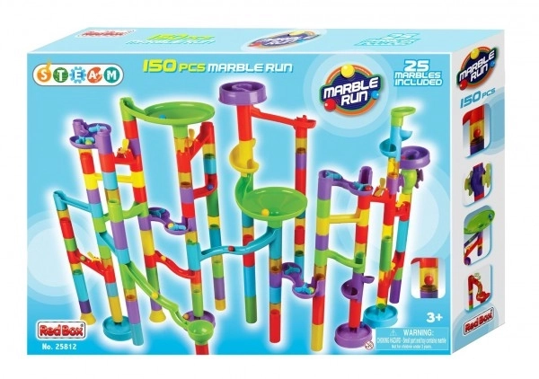 Piste à billes en plastique 150 pièces dans une boîte 54x38x8cm