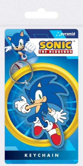 Porte-clés en caoutchouc SONIC