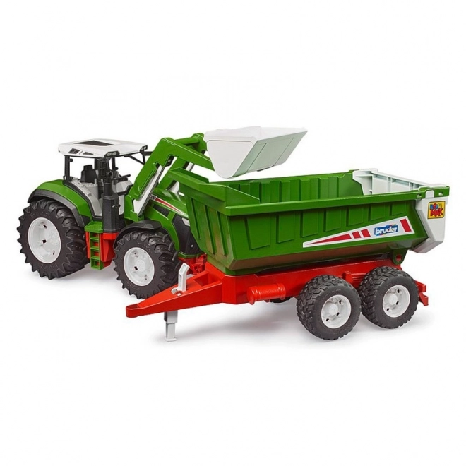Bruder Tracteur ROADMAX avec chargeur frontal et remorque