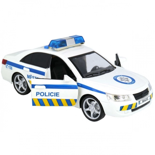 Voiture de la police municipale avec voix