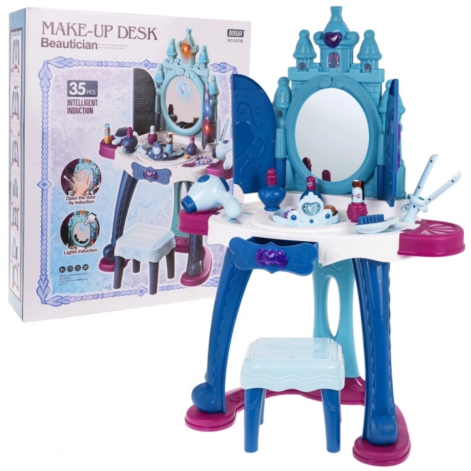 Coiffeuse interactive avec fonction lumière et son + accessoires
