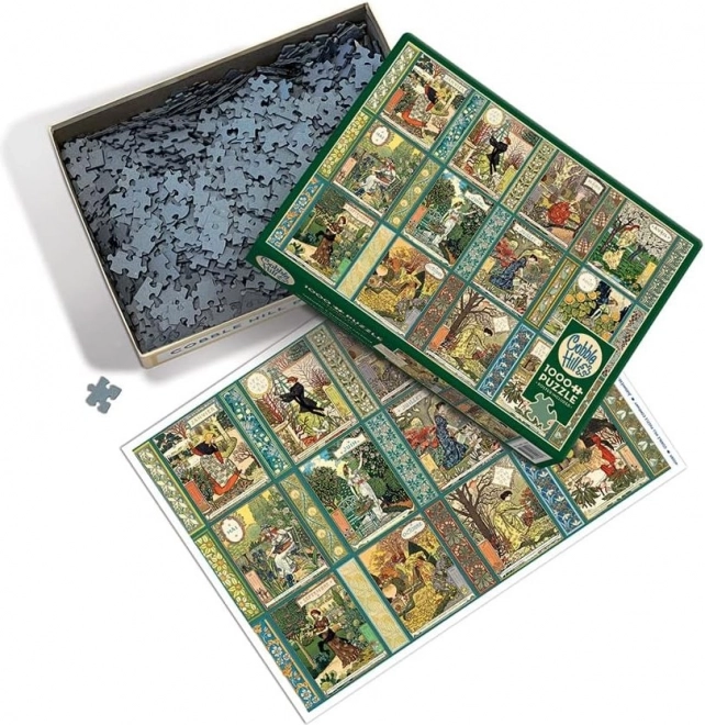 COBBLE HILL Puzzle Jardiniere : Calendrier du jardinier 1000 pièces