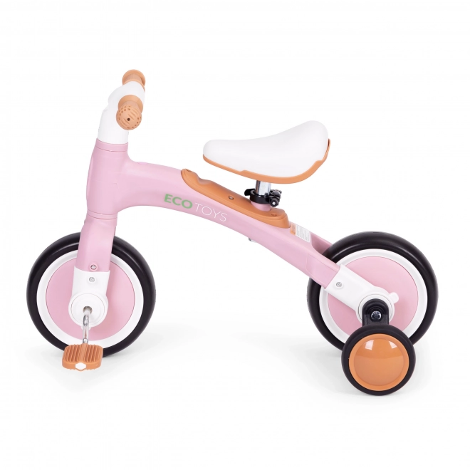 Vélo d'équilibre avec pédales - roues latérales d'entraînement 3 en 1 ECOTOYS