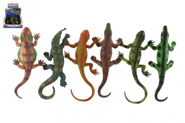 Animal lézard avec ventouse gomme 22cm