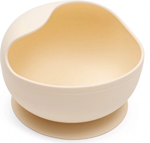 Bol en silicone à ventouse New Baby beige