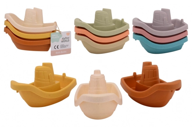 Bateaux en bio-plastique pour l'eau
