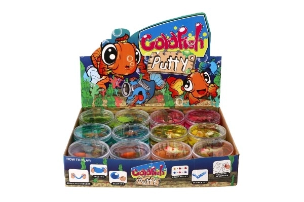 Slime transparent avec poisson