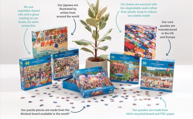 Puzzle GIBSONS Casse-croûte à la gare 1000 pièces