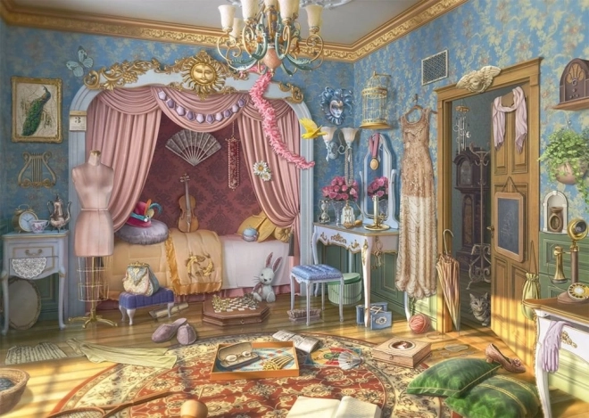 SCHMIDT Puzzle Secret Le Voyage de June : La chambre de Mlle June 1000 pièces