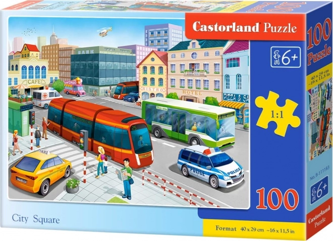 Puzzle place de la ville 100 pièces