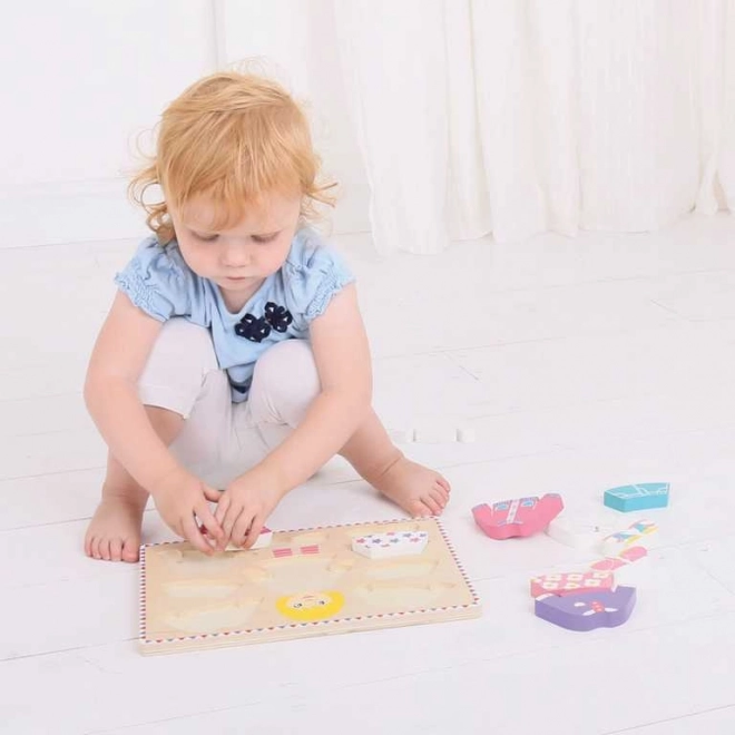 Bigjigs Baby puzzle d'habillage fille