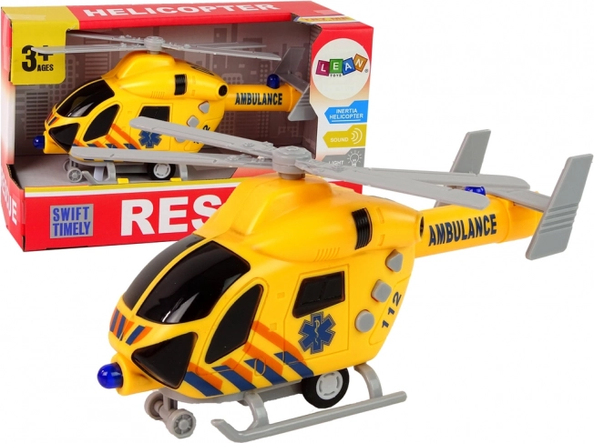 Hélicoptère de secours avec lumières et sons