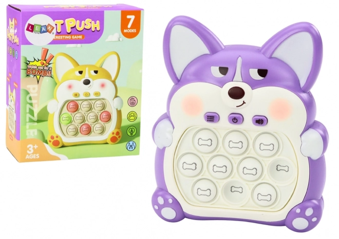 Jeu d'arcade Pop-It Fox pour console 7 modes de jeu Violet
