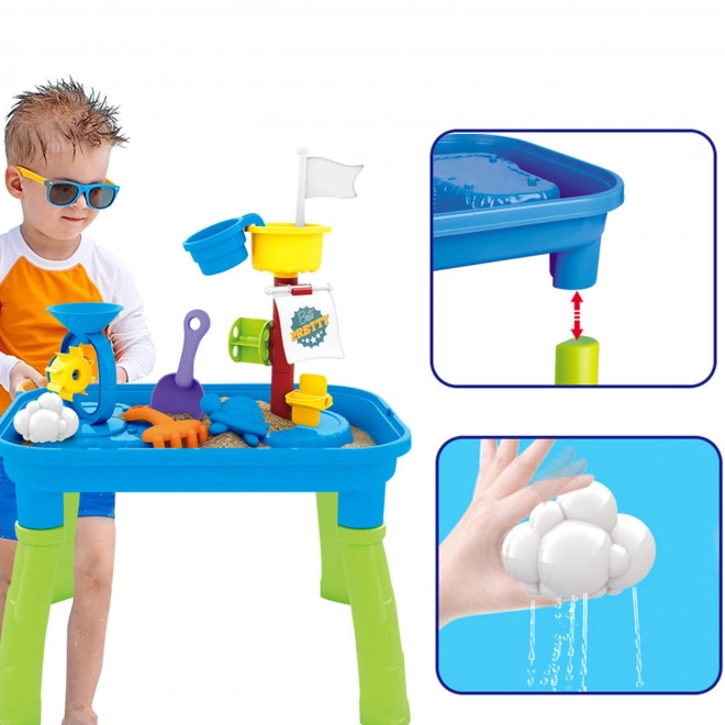 woopie table de jeu pour enfants 2 en 1 bateau pirate