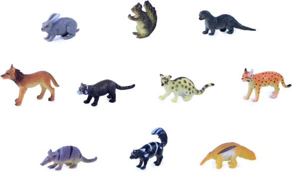 10 mini figurines réalistes