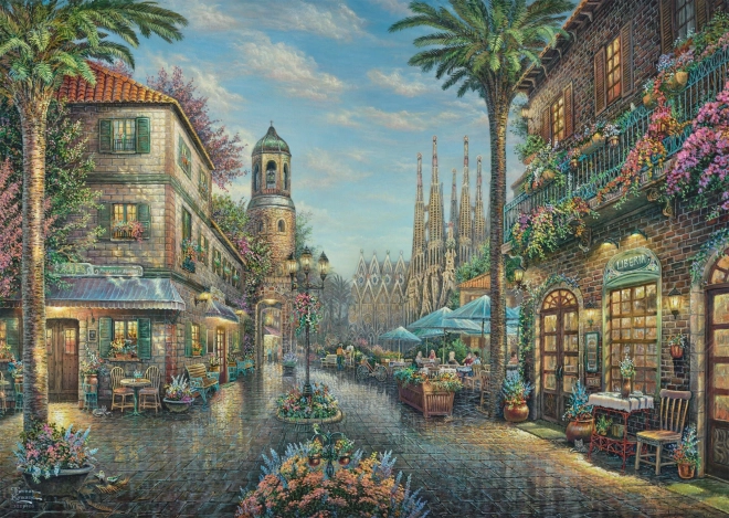 Puzzle Café Espagnol 1000 pièces