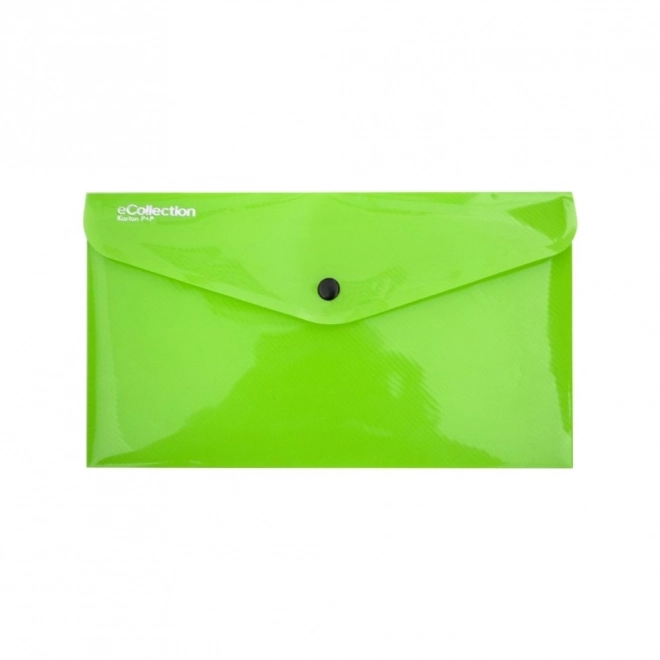Pochette à pression verte