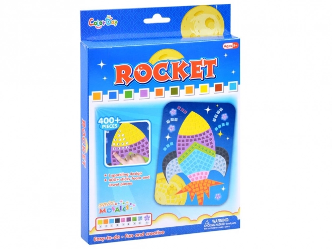Mosaïque autocollante créative Rocket ZA3276