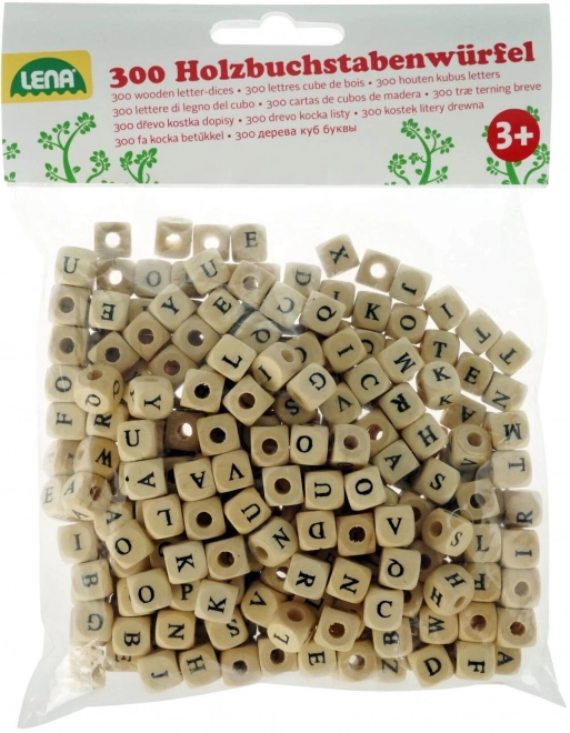 Lena Lettres de l'alphabet en bois 300 pcs