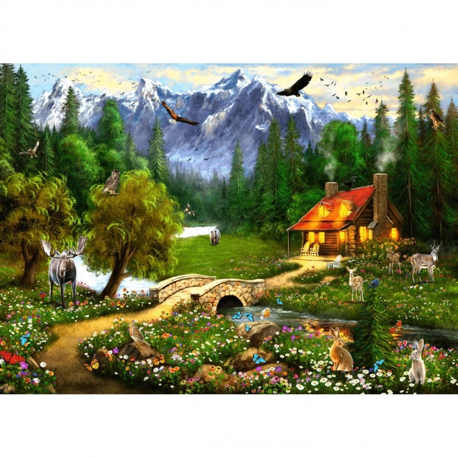 Puzzle Brain Tree - Chalet de montagne 1000 pièces