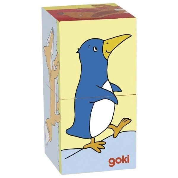 Blocs en bois animaux pour enfants