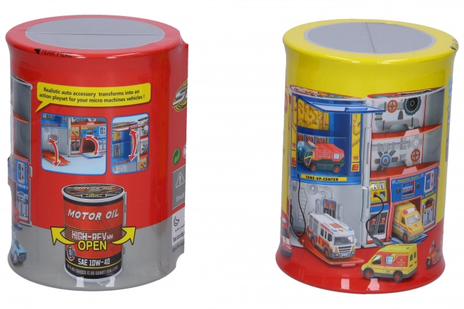 Atelier auto avec 1 voiture 21,5x12x14,3 cm
