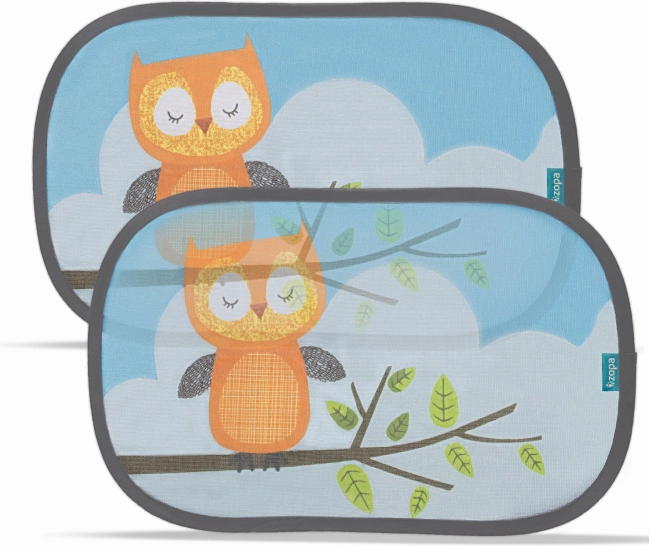 Pare-soleil de voiture avec animaux Owl